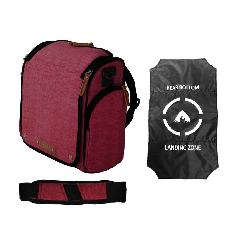 Tyke Traveler Smart Diaper Bag Set: Urban Burgundy