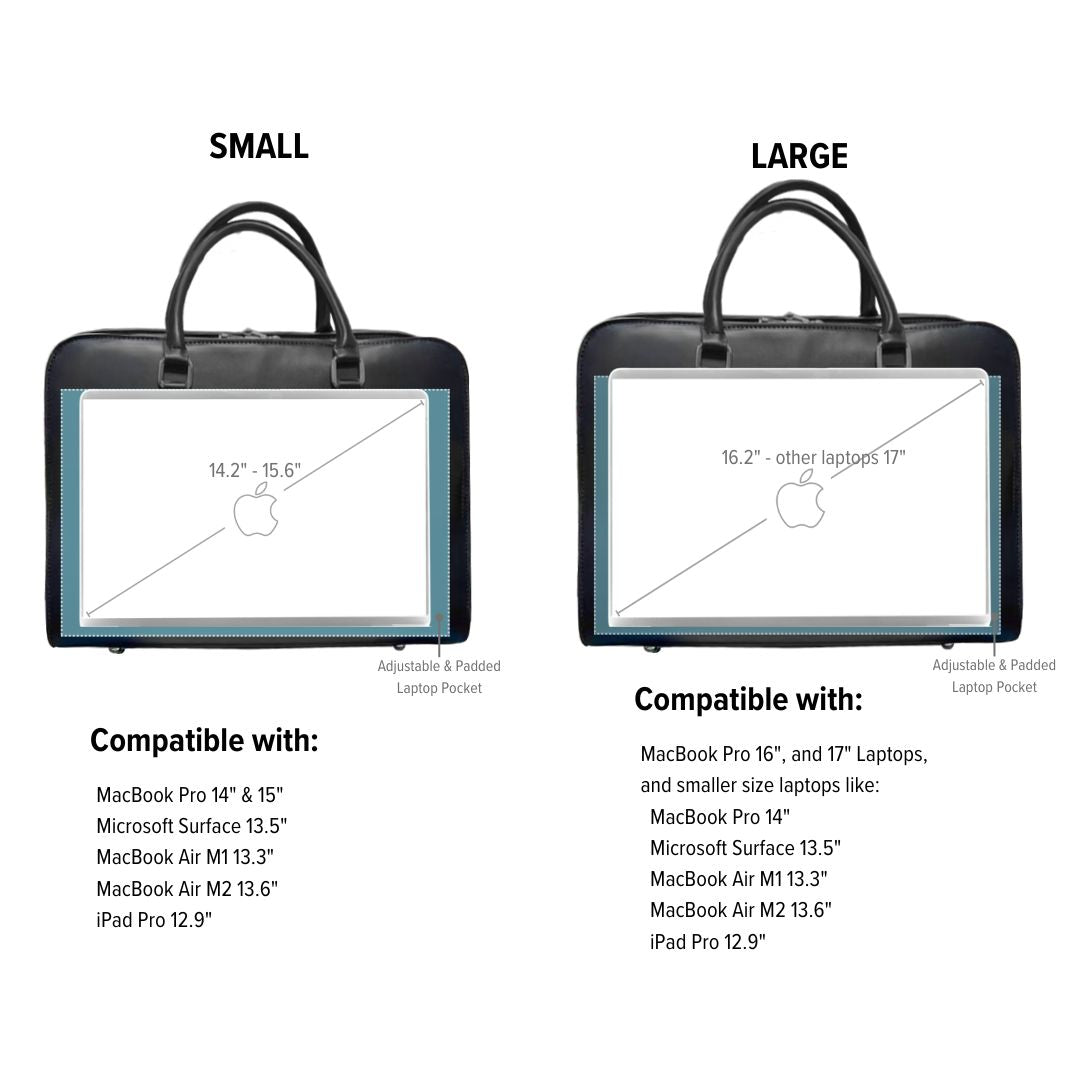 The adjustable and padded laptop pocket ensures the perfect fit for your device with the Motion Laptop Bag, available in both Small and Large sizes to accommodate a range of laptops and tablets.