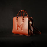 MOTION VEGAN LEATHER BROWN BAG