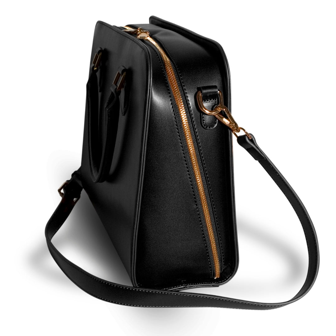 Laptop Bag | Computer Briefcase: Vegan Leather, Compatible with MacBook Air 14