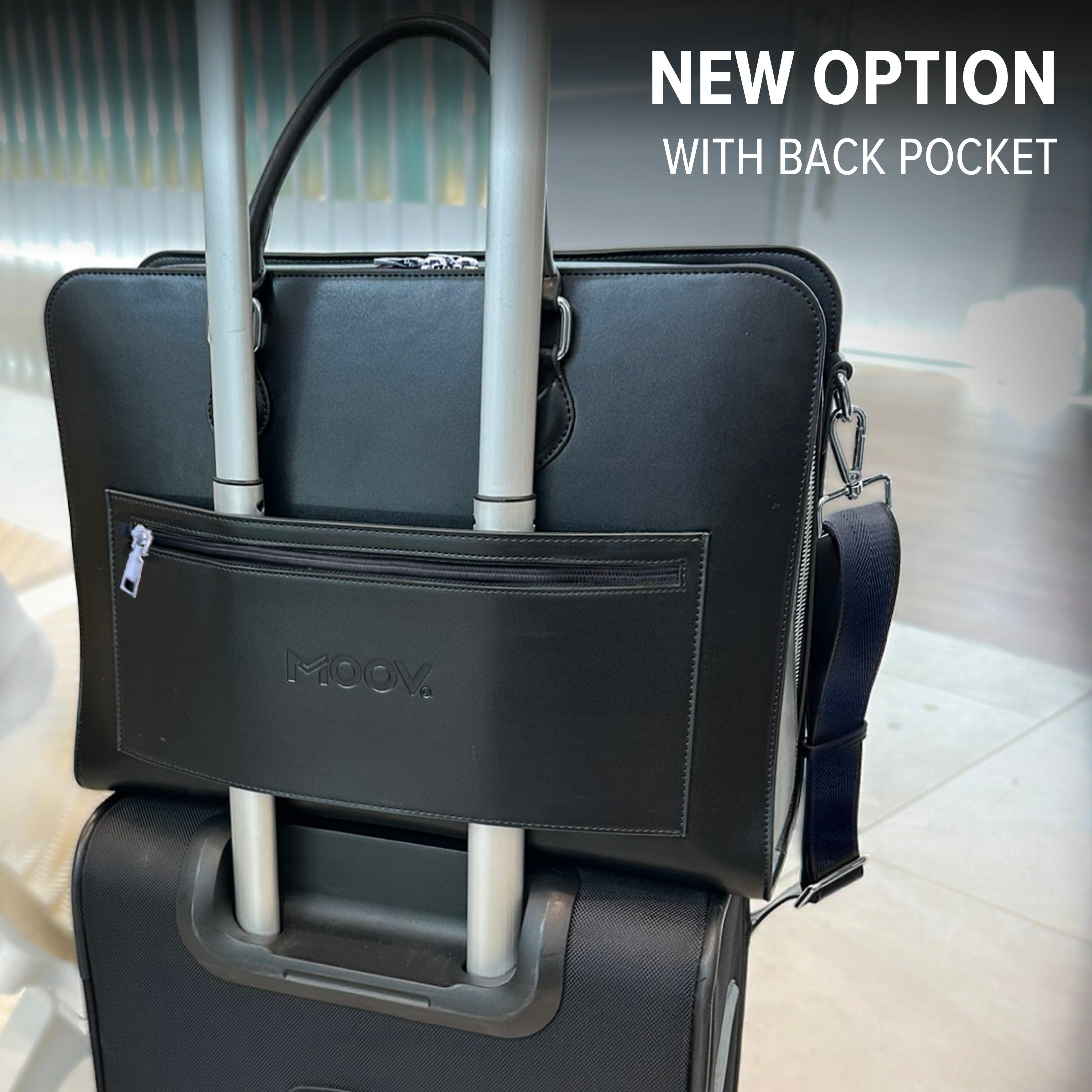 Laptop Bag | Computer Briefcase: Vegan Leather, Compatible with MacBook Air 14