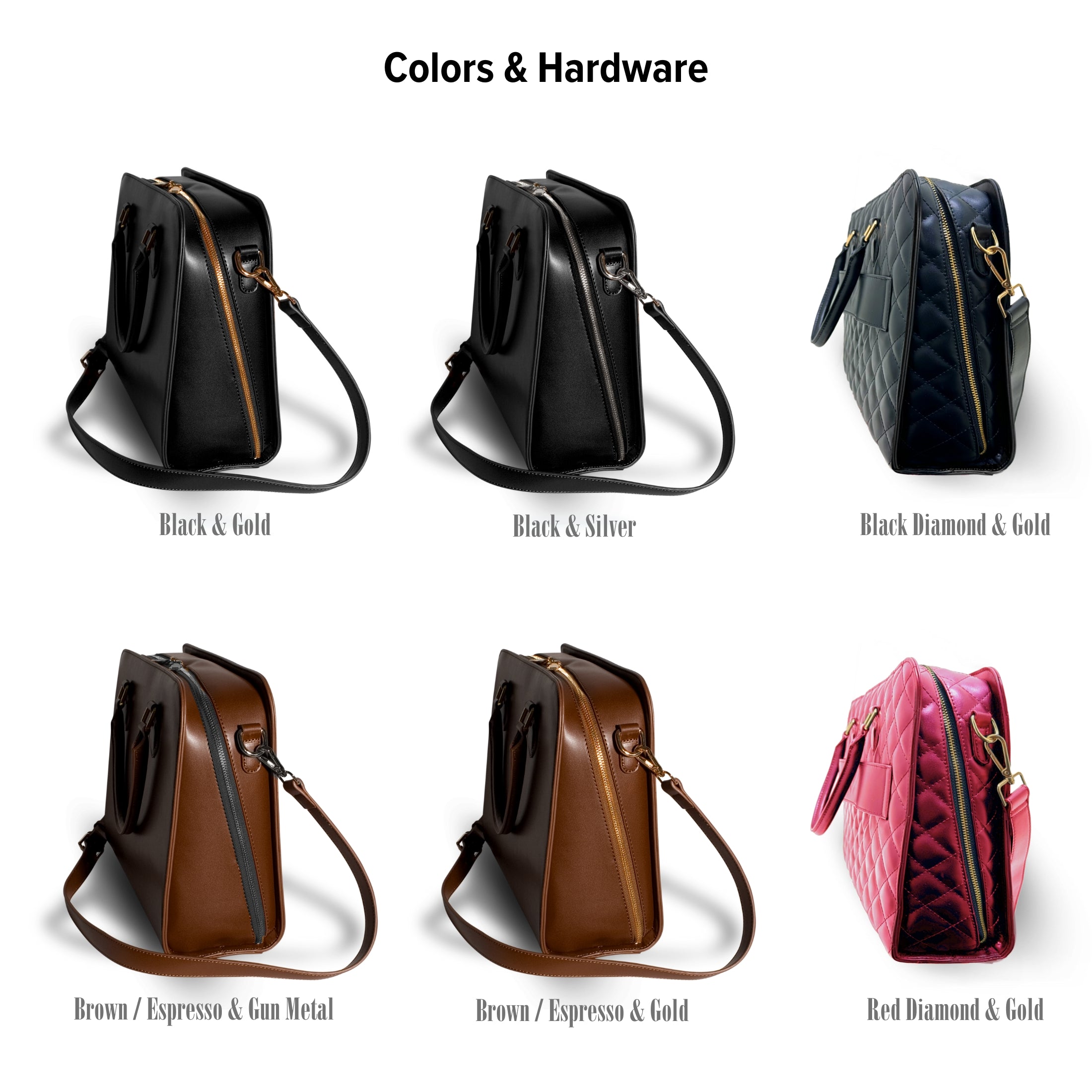 Laptop Bag | Computer Briefcase: Vegan Leather, Compatible with MacBook Air 14