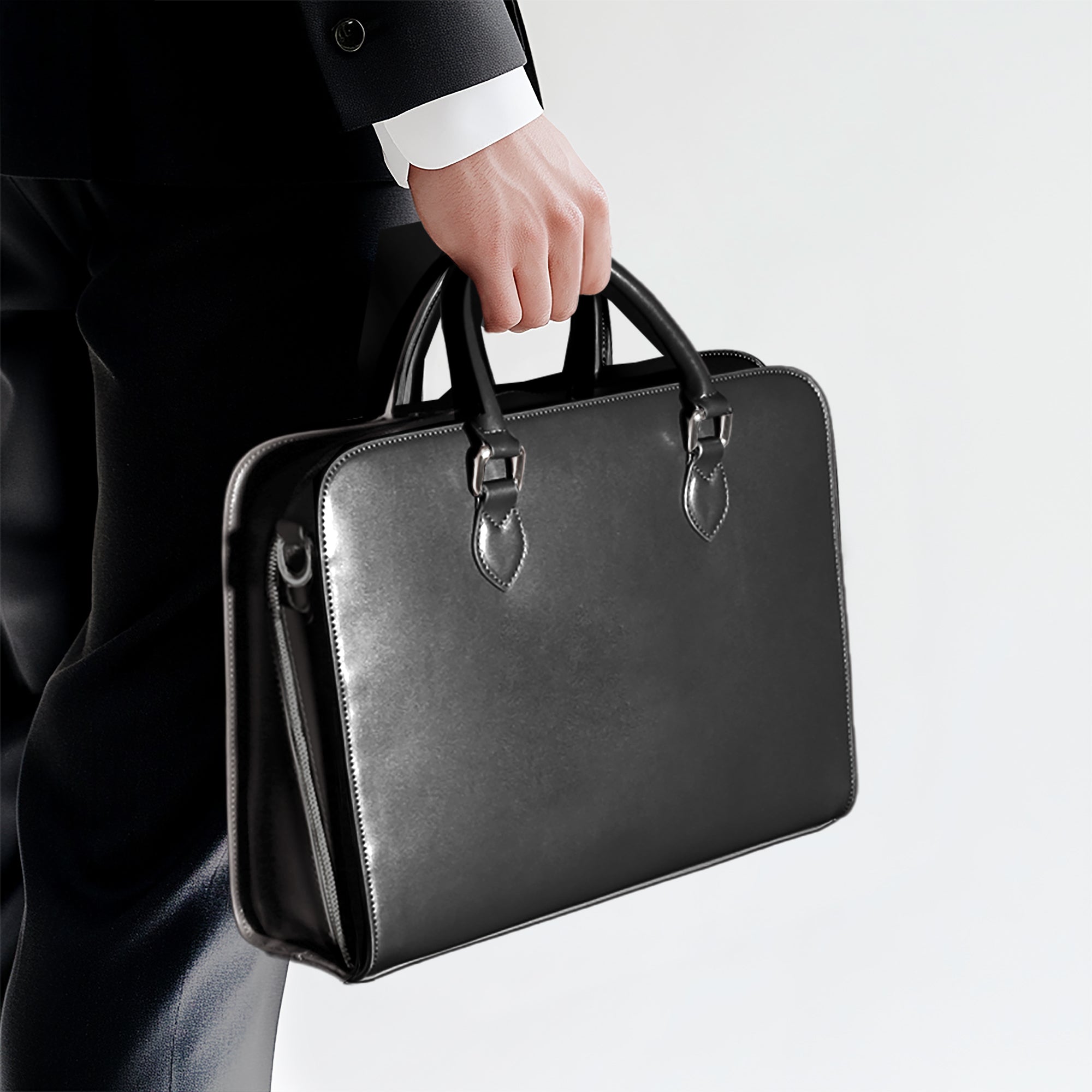 Laptop Bag | Computer Briefcase: Vegan Leather, Compatible with MacBook Air 14