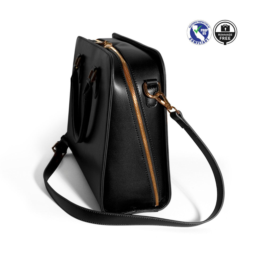Exterior of the Motion Laptop Bag exudes elegance and professionalism, making it a perfect match for any work and travel setup. Crafted from high-quality materials to withstand the rigors of travel while maintaining a sophisticated appearance.